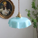 Ljojo Milky Yellow Glass LED Pendant Lights - Copper Nordic Hanging Lamp