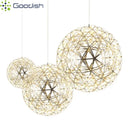 Modern Nordic Stainless Steel Spark Ball LED Pendant Lights Chandelier for Home Decoration - Ljojo