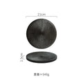 Ljojo Matte Ceramic Round Flat Plate for Molecular Cuisine and Dining