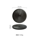 Ljojo Matte Ceramic Round Flat Plate for Molecular Cuisine and Dining