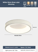 Ljojo 50cm LED Ceiling Light Modern Minimalist Surface Mount White Green Cream