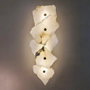 Ljojo Marble Wall Lamp: Luxury Irregular Stone LED Fixture for Indoor Living Room & Dining Room