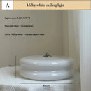 Nordic Style Milky White Glass Ceiling Lamp for Living Room by Ljojo