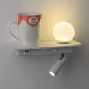 LED Wall Lamp with Switch USB Charging Modern Reading Sconce Light by Ljojo