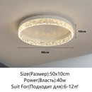 Modern LED Ceiling Light Dimmable Round Fixture for Living Room Dining Bedroom by Ljojo