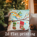 Christmas Digital Printed Pillow Covers by Ljojo for Sofa, Bedroom, Car - Pattern Cushion Cover
