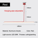 Ljojo Metal LED Pendant Lights for Living Room | Creative Minimalist Chandeliers