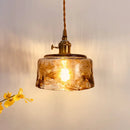 Ljojo Vintage Industrial Pendant Light Glass Chandelier for Dining Room Industrial Style Lighting