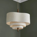 Ljojo Japanese Fabric Chandelier Medieval Living Room Pendant Light Suspended Light
