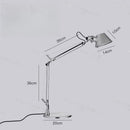 Italian Designer Desk Lamp: Modern Folding Long Arm Reading Light by Ljojo