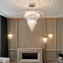 Ljojo Luxe Murano Crystal Chandelier for Villa Staircase Hall & Living Room