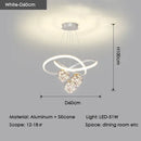 Ljojo Modern Glass Ball Chandelier for Dining Living Room Pendant Lamp Fixtures