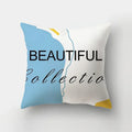 Blue Elk Geometric Pillow Case Cover by Ljojo - Fresh Animal Print Home Decoration