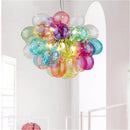 Nordic Color Glass Chandeliers - Art LED Pendant Lights for Bedroom Living Room by Ljojo