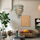 Ljojo Light Luxury Glass Chandelier for Living Room and Restaurant