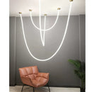 Ljojo LED Pendant Lamp: Nordic Design, 360° Luminous, for Living Room, Dining Room, Office