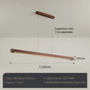 Modern Walnut LED Pendant Chandelier Stylish Dining Room Lighting by Ljojo