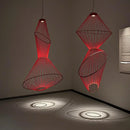 Ljojo Line Pendant Chandelier: Nordic Stairway Hanging Lamp Simplicity Lights Fixtures
