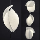 Japanese Fabric Pendant Lamp Handmade Wabi Sabi Light by Ljojo