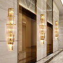 Ljojo Luxury Hotel Lobby Crystal Wall Lamp for Club Hall Living Room Office Indoor Lighting