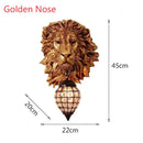 American Retro Lion Head Wall Lamp Resin led Wall Light for Living Room Hallway by Ljojo