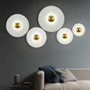 Nordic Stylish LED Wall Pendant Light | Scallop Pleated Wall Lamps by Ljojo