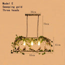 Ljojo Plant Chandelier: Elegant Walnut Tavern Decor for Music Restaurants & Hot Pot Restaurants