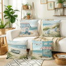 Beach Chic Throw Pillow Cover Set for Home Decor by Ljojo