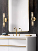 Brass Staircase Wall Lamp LED Mirror Front Light for Bathroom Kitchen Living Room - Ljojo