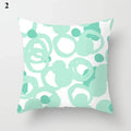 Ljojo Mint Green Blue Geometric Cushion Cover Modern Home Decor