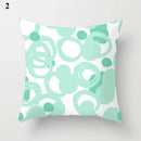 Ljojo Mint Green Blue Geometric Cushion Cover Modern Home Decor