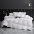 Ljojo Luxe Goose Down Quilt | Fluffy Queen King Size Duvet with Cotton Shell
