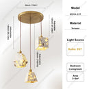 Ljojo Terrazzo Pendant Lamp Natural Stone LED Mid-Century Luxury Foyer KitchenBar Home