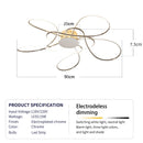 Nordic Luxury Art LED Pendant Light: Chrome/Gold Plated Flower Chandelier by Ljojo