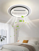 Modern Bladeless LED Ceiling Fan Light by Ljojo - Elegant Home Decoration Indoor Lighting Solution