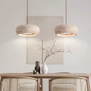 Natural Stone Pendant Lamp Minimalist Round LED Chandelier by Ljojo - Indoor Lighting Decor