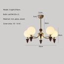 French Nickel Led Chandelier Living Room Wabi Sabi Wood Pendant Lights European Home Decor Hanging Lamp Luminarias Lighting - Ljojo