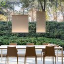 Japanese LED Pendant Lamps Polished Chrome Cube Shaped Art Chandelier for Living Room by Ljojo
