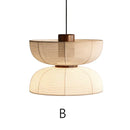 Japanese Wabi Sabi Pendant Lights: Lovely Cloth Bowl LED Lamps for Home Decor by Ljojo