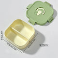 Ljojo Divided Lunch Box: Leakproof Portable Container for Salad, Fruit, and Bento