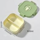 Ljojo Divided Lunch Box: Leakproof Portable Container for Salad, Fruit, and Bento
