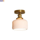 Ljojo LED Ceiling Light: Modern Style, Copper Ceramic, Indoor Home Lighting