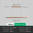 Medieval Bauhaus Walnut Wood Linear LED Pendant Lights for Living Room by Ljojo