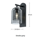 Ljojo Luxury Double Glass Wall Lamp: Modern Nordic Design for Home, Restaurant, or Staircase