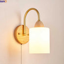 Ljojo LED Wall Lights Pull Chain Switch Modern Bedside Lamp Decoration