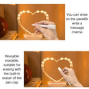 Heart LED Night Light Message Board USB Powered Warm Lamp Bedroom Decoration by Ljojo