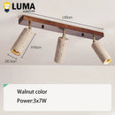 Yellow Travertine Stone Ceiling Lamp 3 Heads Spotlight for Bedroom and Clothing Store by Ljojo