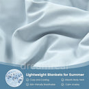 Ljojo Lightweight Cooling Comforter: Soft Smooth Air Condition Blanket for Summer