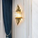 Ljojo Light Luxury Crystal Wall Lamp Scandinavian Modern Minimalist Accent for Living Room