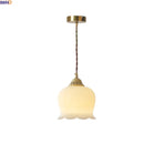 Ljojo Luxury Brass Adjustable LED Pendant Light Resin Modern Nordic Hanging Lamp